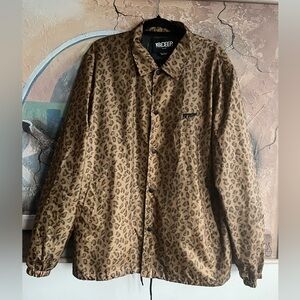 10.Deep Leopard Print Windbreaker XL